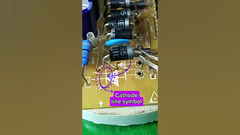 كيفية تثبيت الديود بشكل صحيح، انتبه إلى رموز الديود والكاثود.